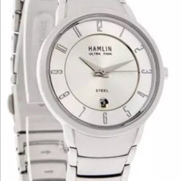 NWT Hamlin Ultra Thin Ladies Two Tone Watch - Picture 6 of 6